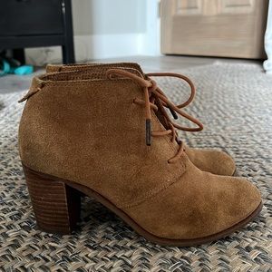 Toms Suede Lace Up Booties